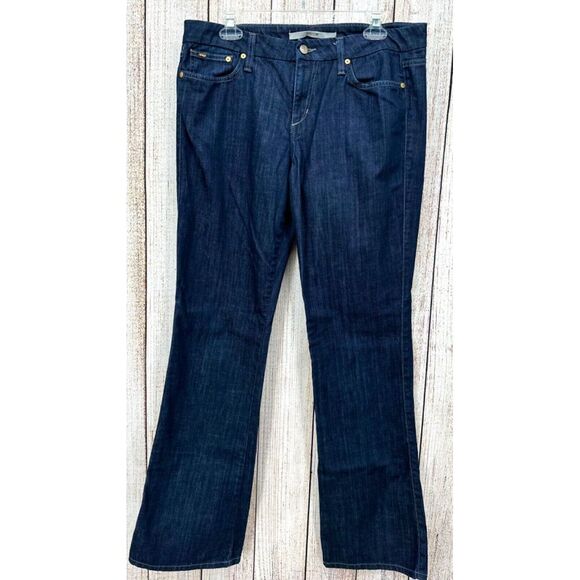 Joe's Jeans The Icon Womens‎ Size W 31 Dark Blue Jeans Mid Rise Straight Leg - Picture 1 of 7